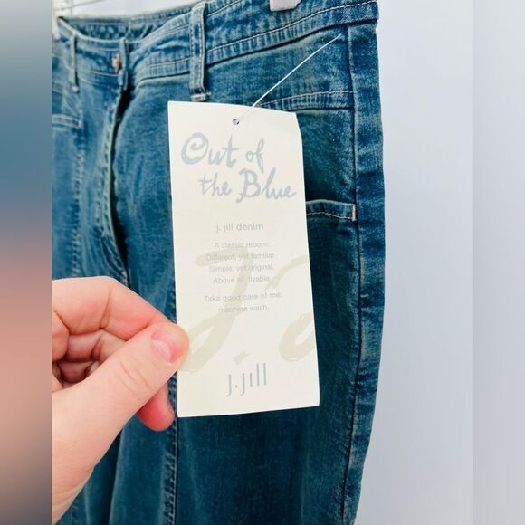 New with tags | j.jill out of the blue wide leg jeans | size 12 - Picture 4 of 7